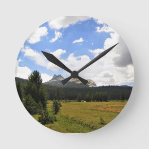 Cathedral Peak in Tuolumne Meadows, Yosemite, CA Round Clock