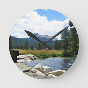 Cathedral Peak in Tuolumne Meadows, Yosemite, CA Round Clock
