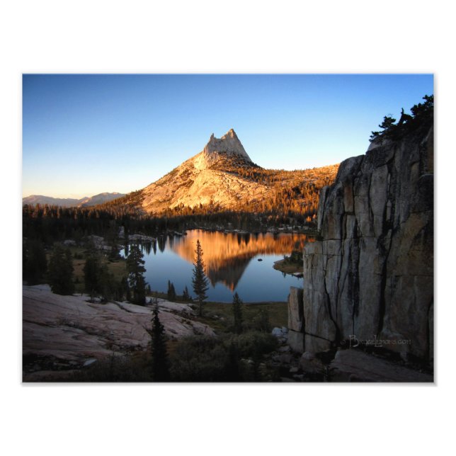 Cathedral Peak Sunset - John Muir Trail - Yosemite Photo Print (Front)