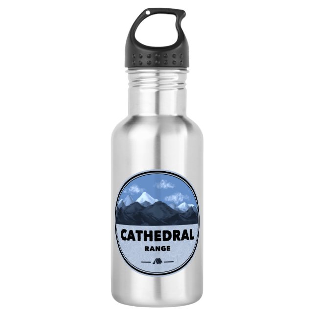 Cathedral Range California Camping 532 Ml Water Bottle (Front)