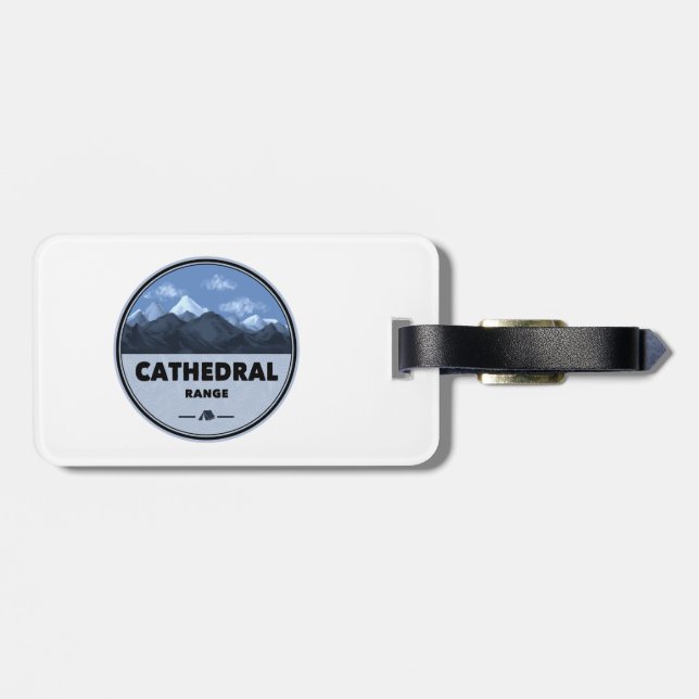 Cathedral Range California Camping Luggage Tag (Back Horizontal)
