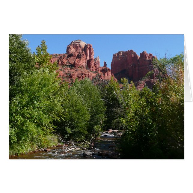 Cathedral Rock and Stream in Sedona Arizona (Front Horizontal)