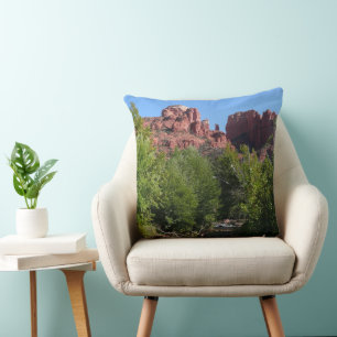 Cathedral Rock and Stream in Sedona Arizona Cushion