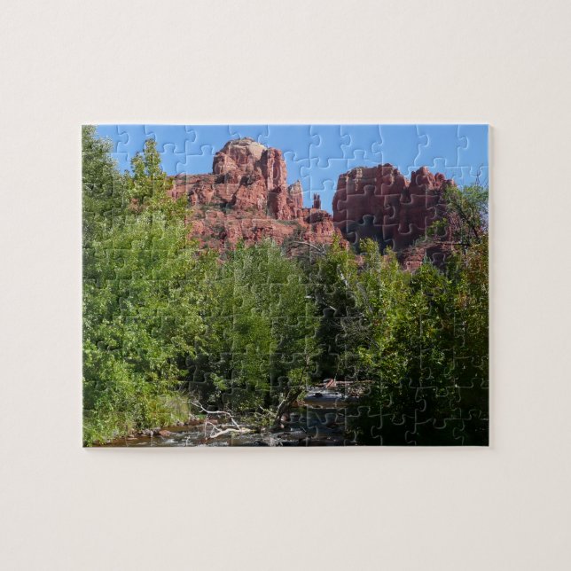 Cathedral Rock and Stream in Sedona Arizona Jigsaw Puzzle (Horizontal)