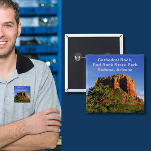 Cathedral Rock, Arizona 15 Cm Square Badge