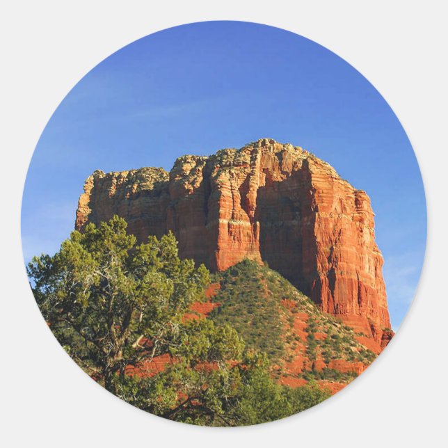 Cathedral Rock, Arizona Classic Round Sticker (Front)