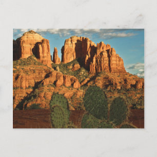 Cathedral Rock at Sunset from Secret Canyon Postcard