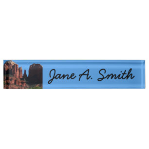 Cathedral Rock in Sedona Arizona Monument Nameplate
