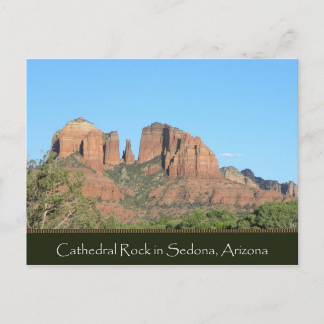 Cathedral Rock landscape postcard (Front)