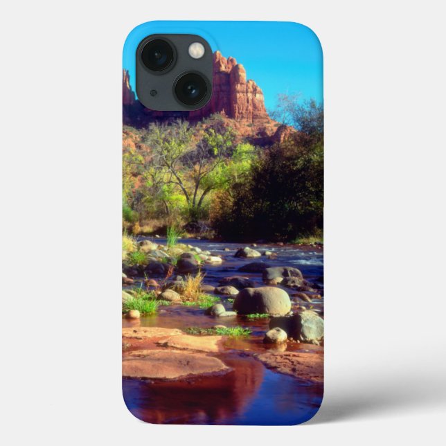Cathedral Rock reflecting in Oak Creek Case-Mate iPhone Case (Back)
