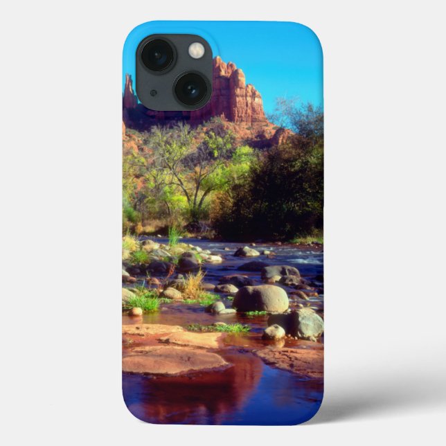 Cathedral Rock reflecting in Oak Creek Case-Mate iPhone Case (Back)