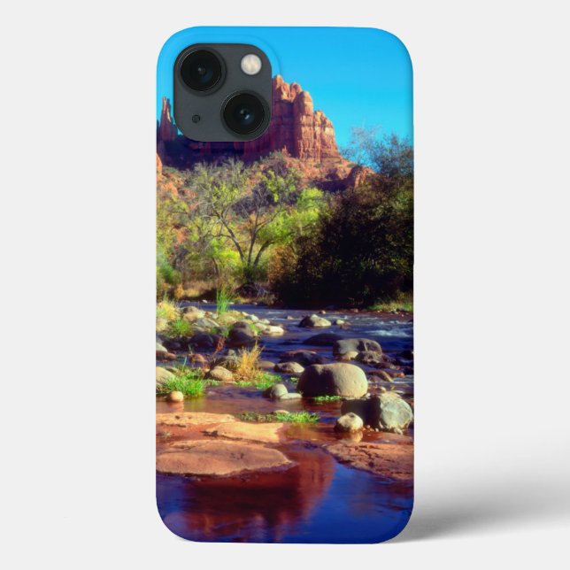 Cathedral Rock reflecting in Oak Creek Case-Mate iPhone Case (Back)