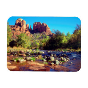 Cathedral Rock reflecting in Oak Creek Magnet