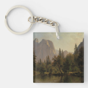 Cathedral Rocks, Yosemite Valley Albert Bierstadt Key Ring