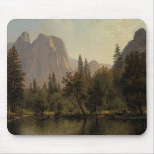 Cathedral Rocks, Yosemite Valley Albert Bierstadt Mouse Pad