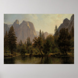 Cathedral Rocks, Yosemite Valley Albert Bierstadt Poster