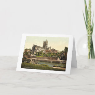 Cathedral, S. W., Worcester, England rare Photochr Card