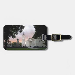 Cathedral Square in Vilnius, LITHUANIA --- Luggage Tag