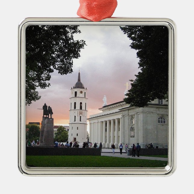 Cathedral Square in Vilnius, LITHUANIA --- Metal Ornament (Front)