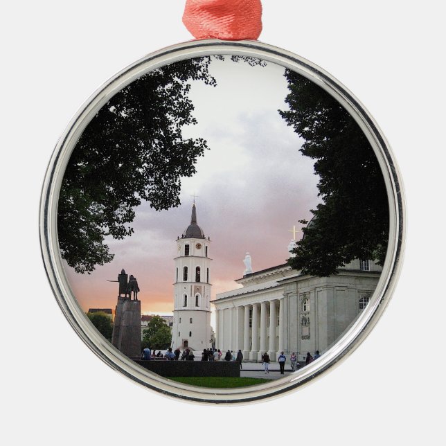 Cathedral Square in Vilnius, LITHUANIA --- Metal Ornament (Front)