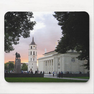 Cathedral Square in Vilnius, LITHUANIA --- Mouse Pad
