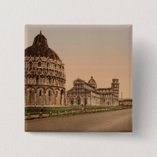 Cathedral Square, Pisa, Tuscany, Italy 15 Cm Square Badge
