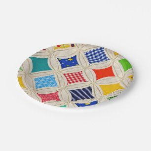 Cathedral Window Quilt Paper Plate