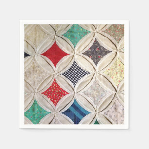 Cathedral Window Quilt Pattern Napkin