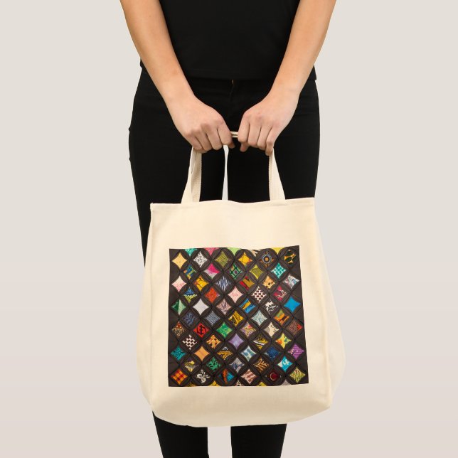 Cathedral window quilt tote bag (Front (Product))