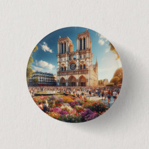  Cathédrale Notre-Dame de Paris 3 Cm Round Badge