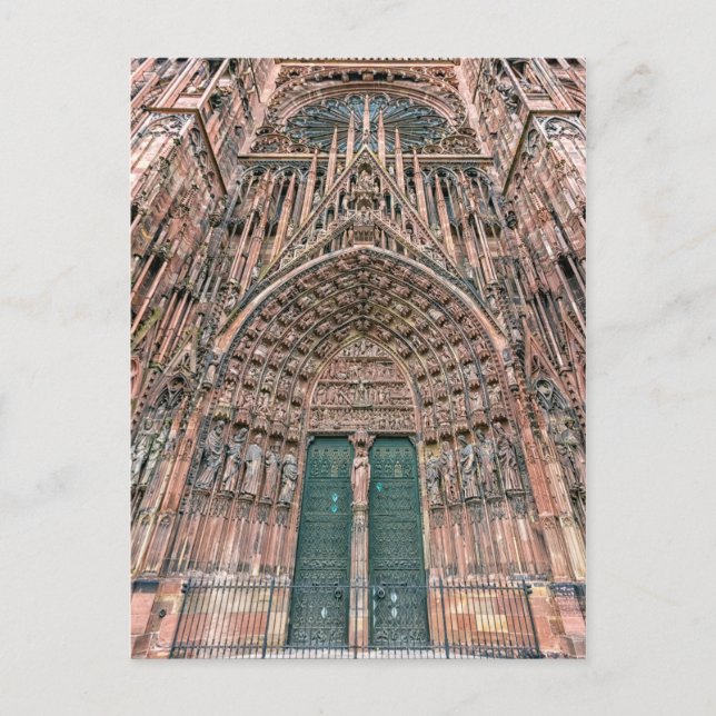 Cathedrale Notre-Dame, Strasbourg, France Postcard (Front)