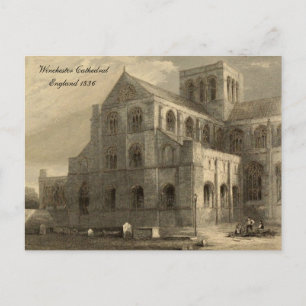 Cathedrals of England Series: Winchester 1836 Postcard