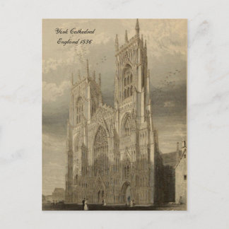 Cathedrals of England Series: York 1836 Postcard