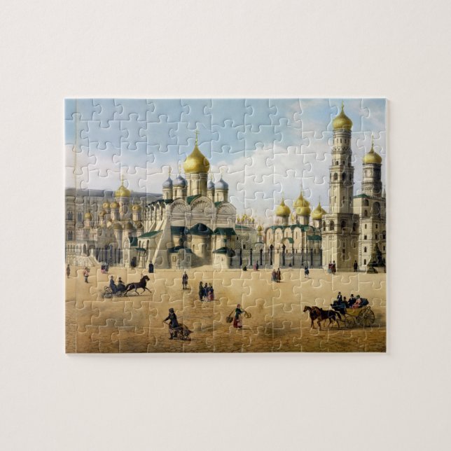 Cathedrals of the Annunciation and the Archangel, Jigsaw Puzzle (Horizontal)