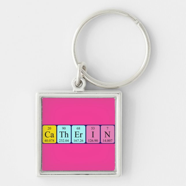 Catherin periodic table name keyring (Front)