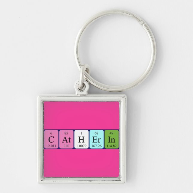 Catherin periodic table name keyring (Front)