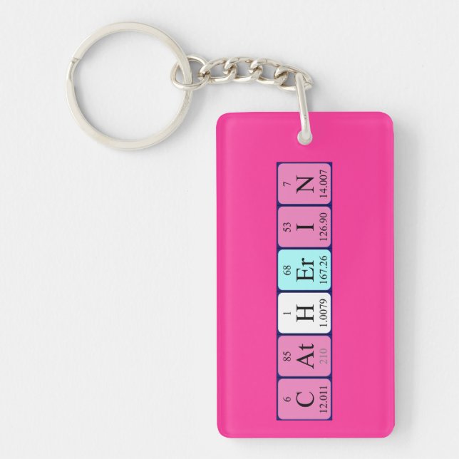 Catherin periodic table name keyring (Front)