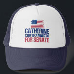 Catherine Cortez Masto for Senate Nevada Election Trucker Hat<br><div class="desc">Catherine Cortez Masto for U.S. Senate. A Nevada Democrat political hat with the American flag in red,  white,  and blue. Vote for Cortez-Masto for Senator in the 2022 midterm election.</div>