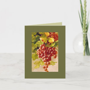 Catherine Klein grapes. NOTE CARD OLGR