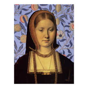 Catherine of Aragon Queen of England Portrait Poster