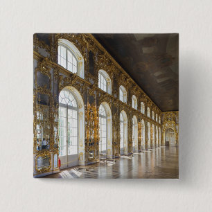 Catherine Palace, detail of the Great Hall 15 Cm Square Badge