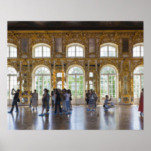 Catherine Palace, detail of the Great Hall 3 Poster