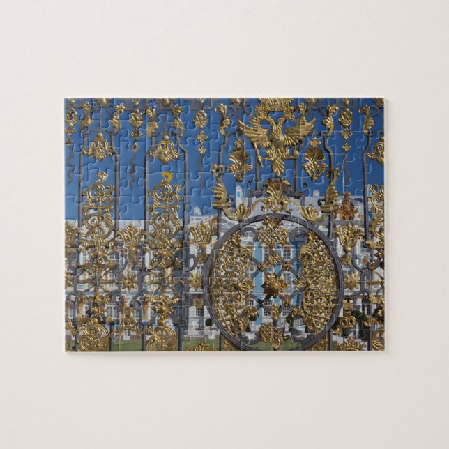 Catherine Palace, palace gate Jigsaw Puzzle (Horizontal)