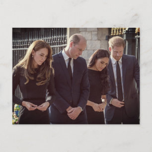 Catherine William Harry Meghan Windsor Castle 2022 Postcard