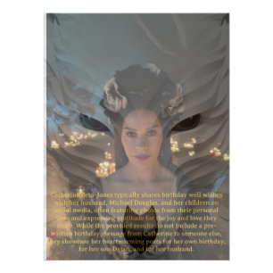 catherine zeta jones birthday wish poster