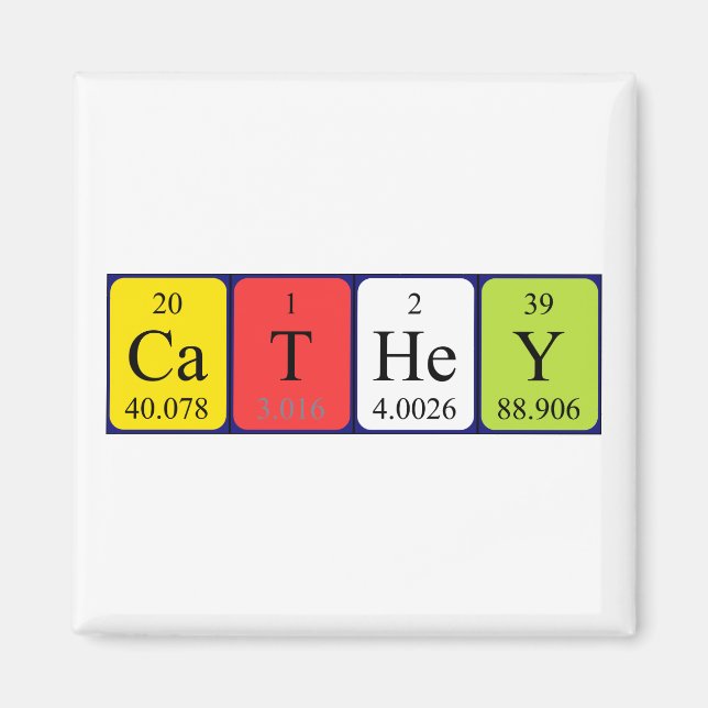Cathey periodic table name magnet (Front)