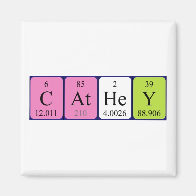 Cathey periodic table name magnet (Front)