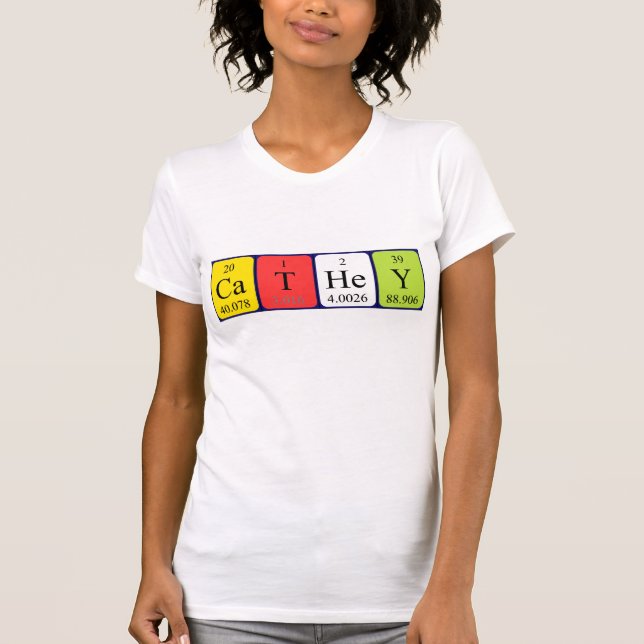Cathey periodic table name shirt (Front)