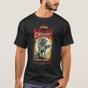 Cathlamet Native American Indian Born Wolf Spirit T-Shirt