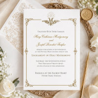 Catholic 19th Century Marian Gold Wedding